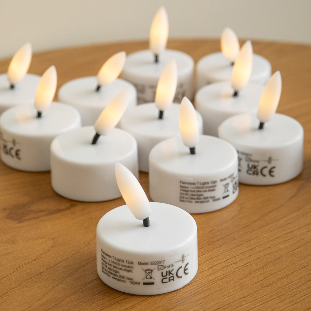 Samuel Alexander Flameless LED Tealight Candle 12 Pack Image 6
