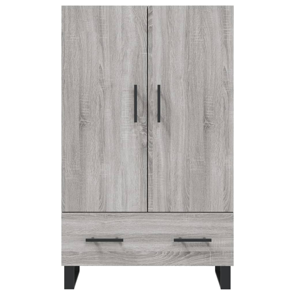 vidaXL 2 Door Single Drawer Grey Sonoma Highboard Image 6