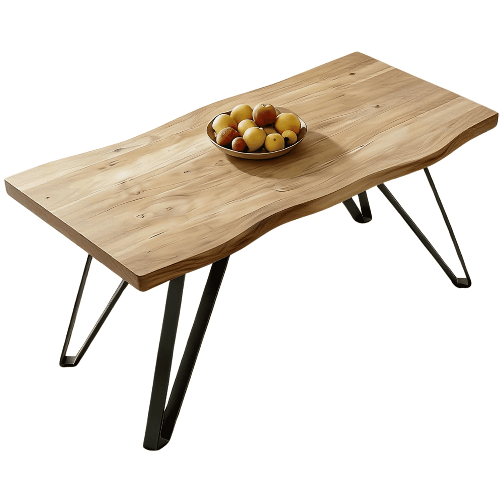 Home Source Arbore 4 Seater Dining Table Oak Woodgrain Effect Image 2