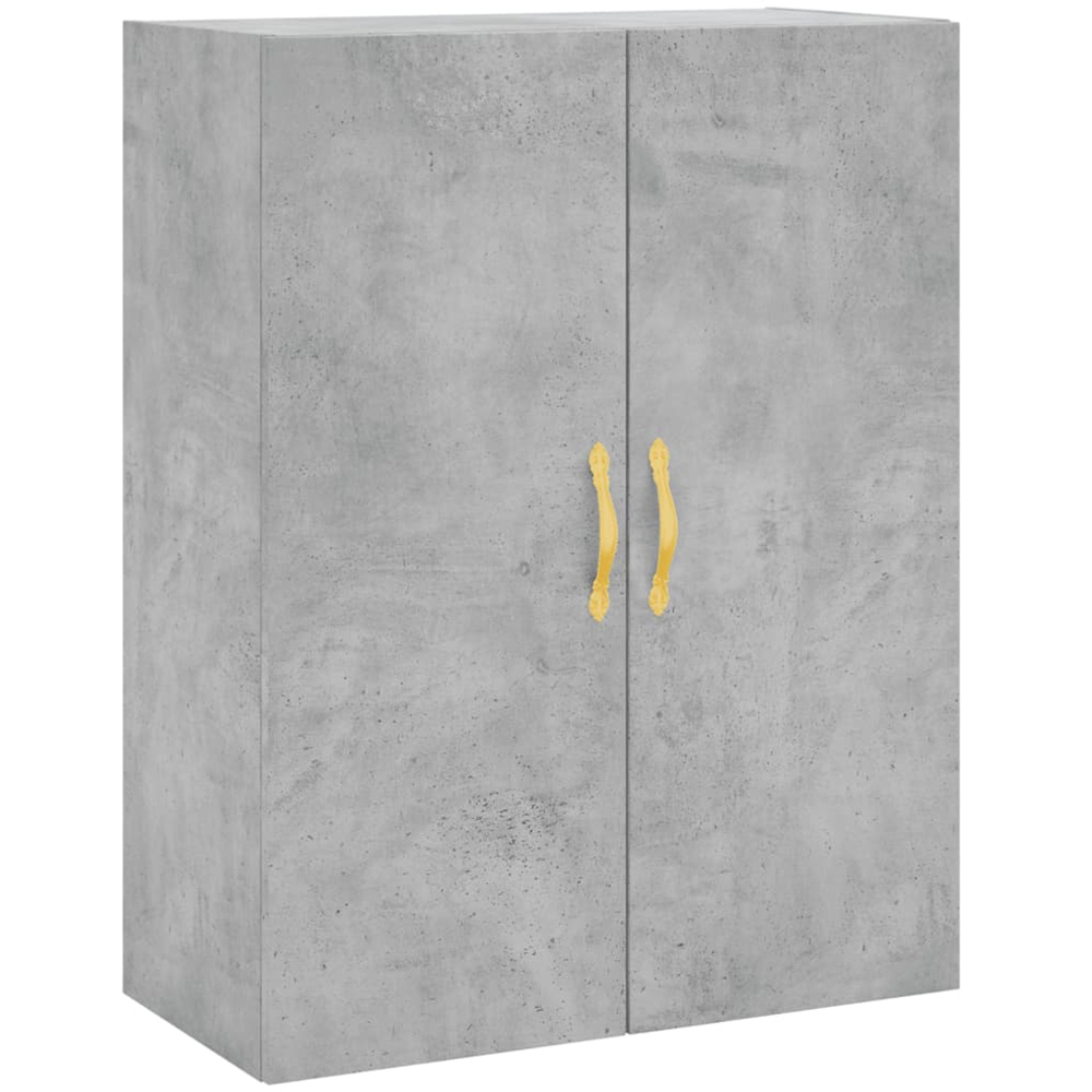 vidaXL 4 Door 2 Drawer Concrete Grey Highboard Image 5