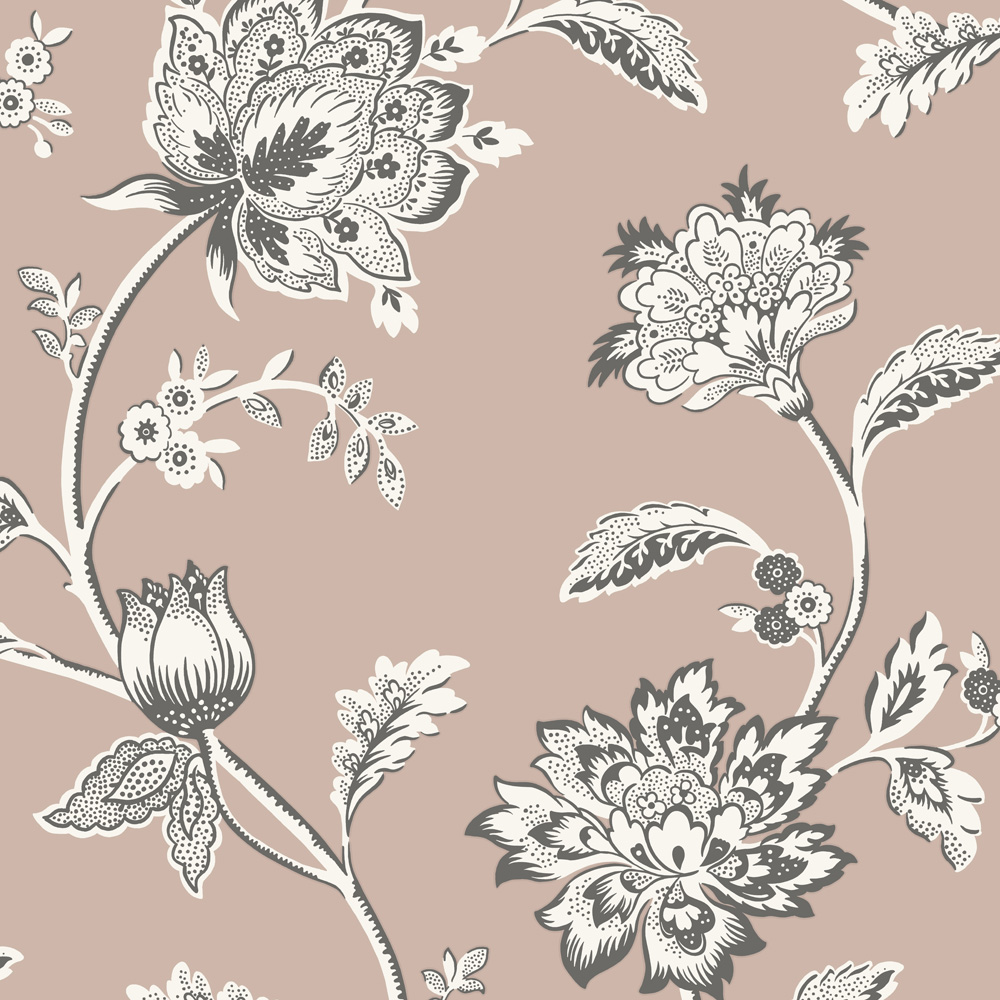 Fine Decor Juliette Floral Pink Wallpaper Image 1