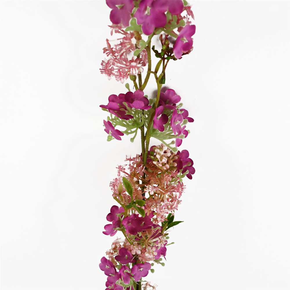Leaf Pink Blossom Artificial Spray Stem 100cm 6 Pack Image 3