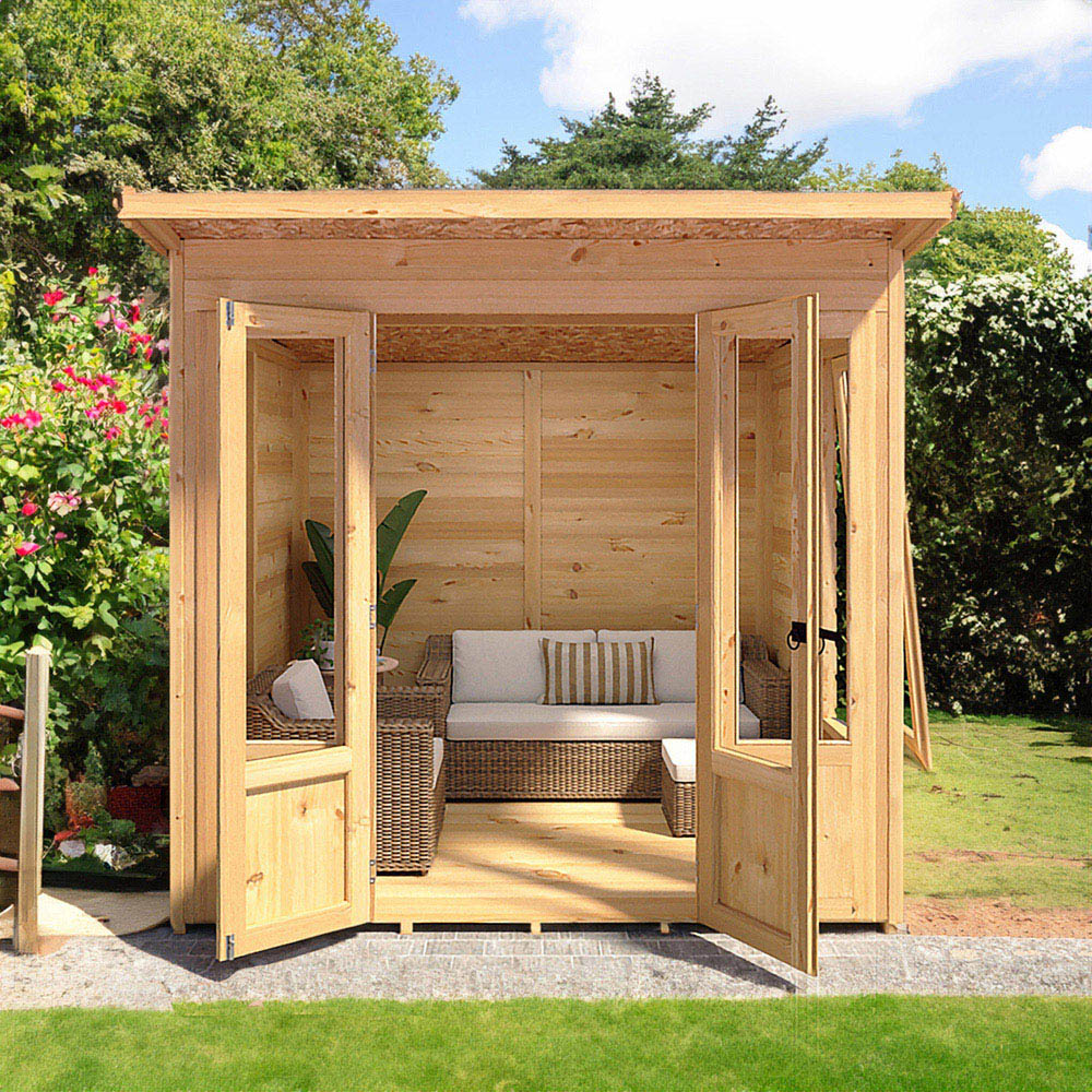 Shire Parham 7 x 7ft Shiplap Pent Garden Summerhouse Image 5