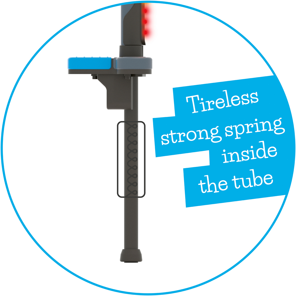 Chillafish Poogi Blue Teen Glow LED Pogo Stick Image 6