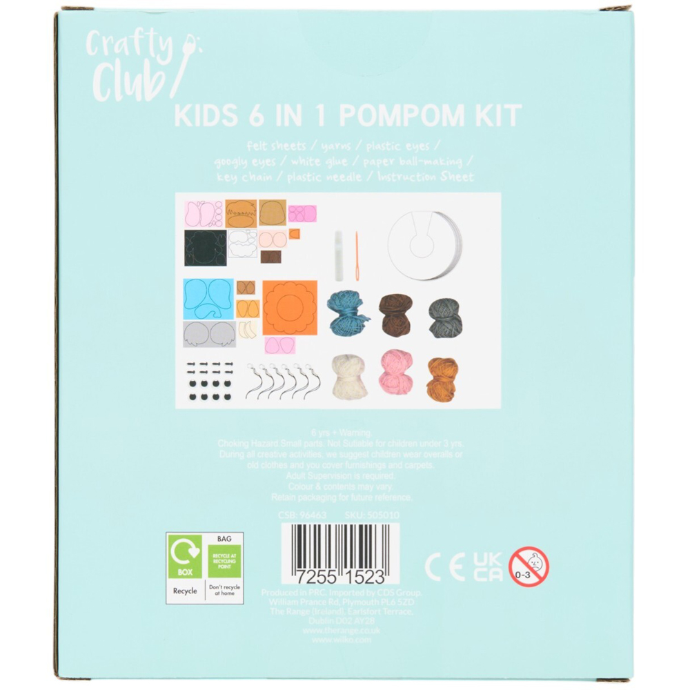 Kids 6 in 1 Pompom Kit Image 4