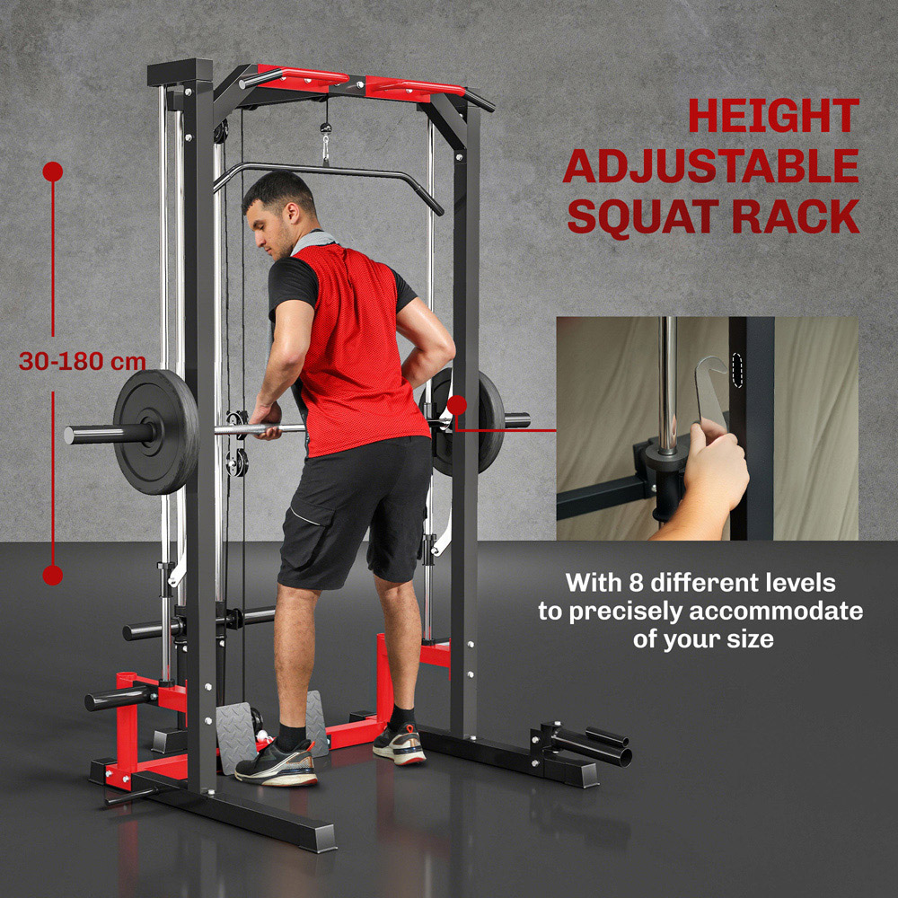 SPORTNOW Cable Crossover Machine with Pull Up Bar Image 6
