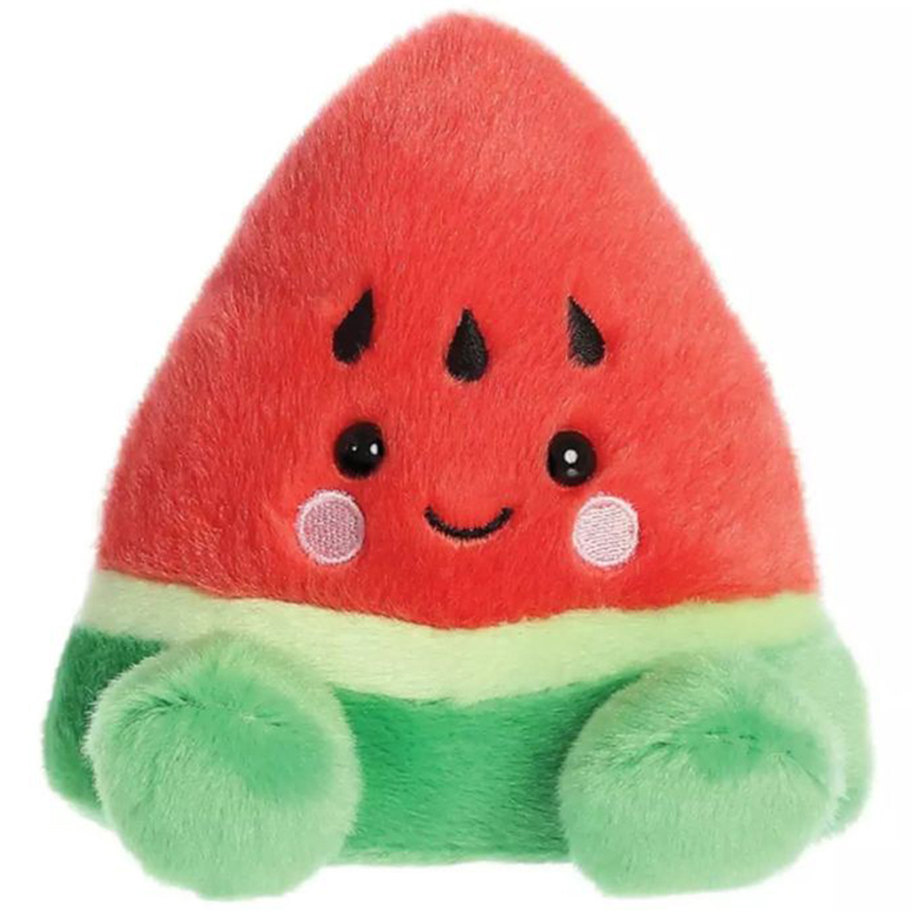 Aurora Palm Pals Jolly Green Apple and Sandy Watermelon Soft Toys 13cm Image 3