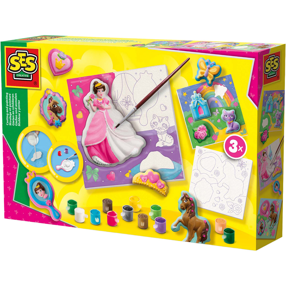 SES Creative Casting and Painting Canvases to Paint Princesses Set 3 Piece Image 1