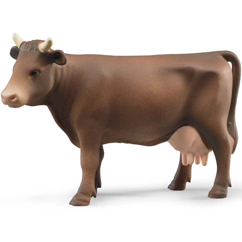 Bruder Brown Cow Figure with Right Left and Down 3 Position Head Image 4