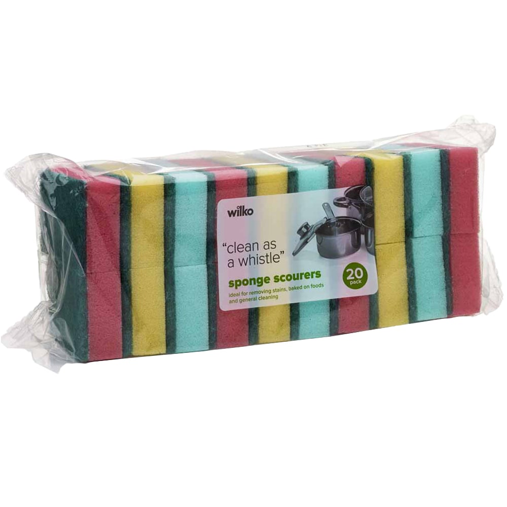 Wilko Sponge Scourers 20 pack Image