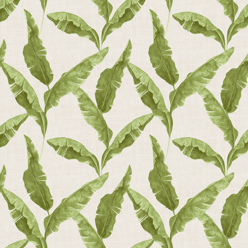 furn. Plantain Tropical Green Matte Wallpaper Image 1