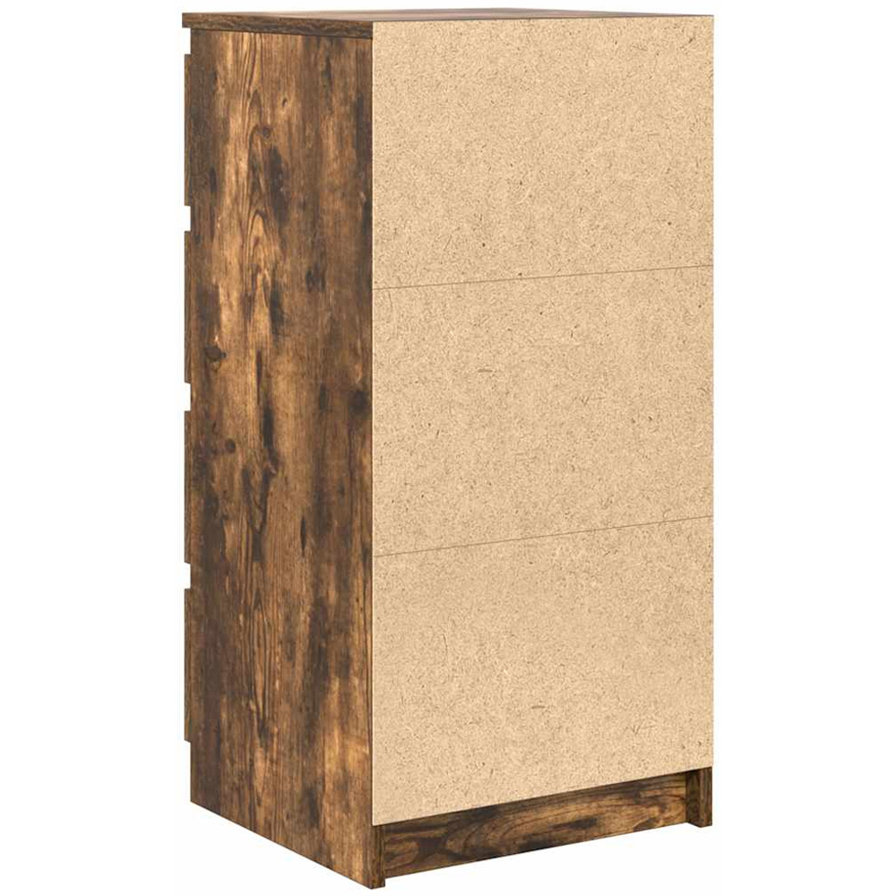 vidaXL 4 Drawer Smoked Oak Sideboard Image 8