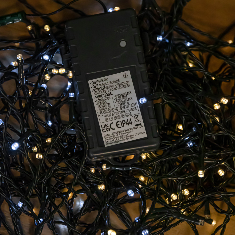 Samuel Alexander 1000 Cool and Warm White LED Multi-Function Clear String Light 100m Image 5