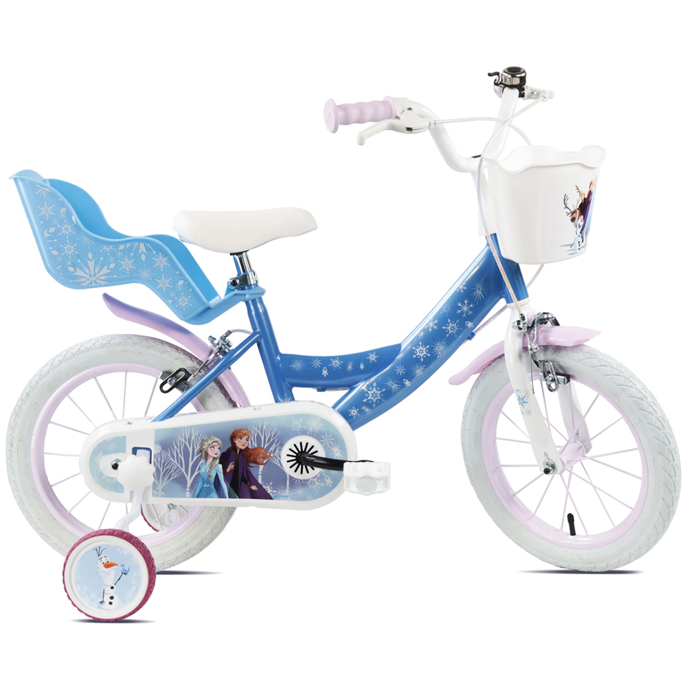 Denver Disney Frozen 14 inch Kids Bicycle with Stabilisers Image 1