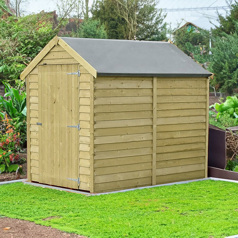 Shire 6 x 4ft Overlap Apex Garden Shed Image 4