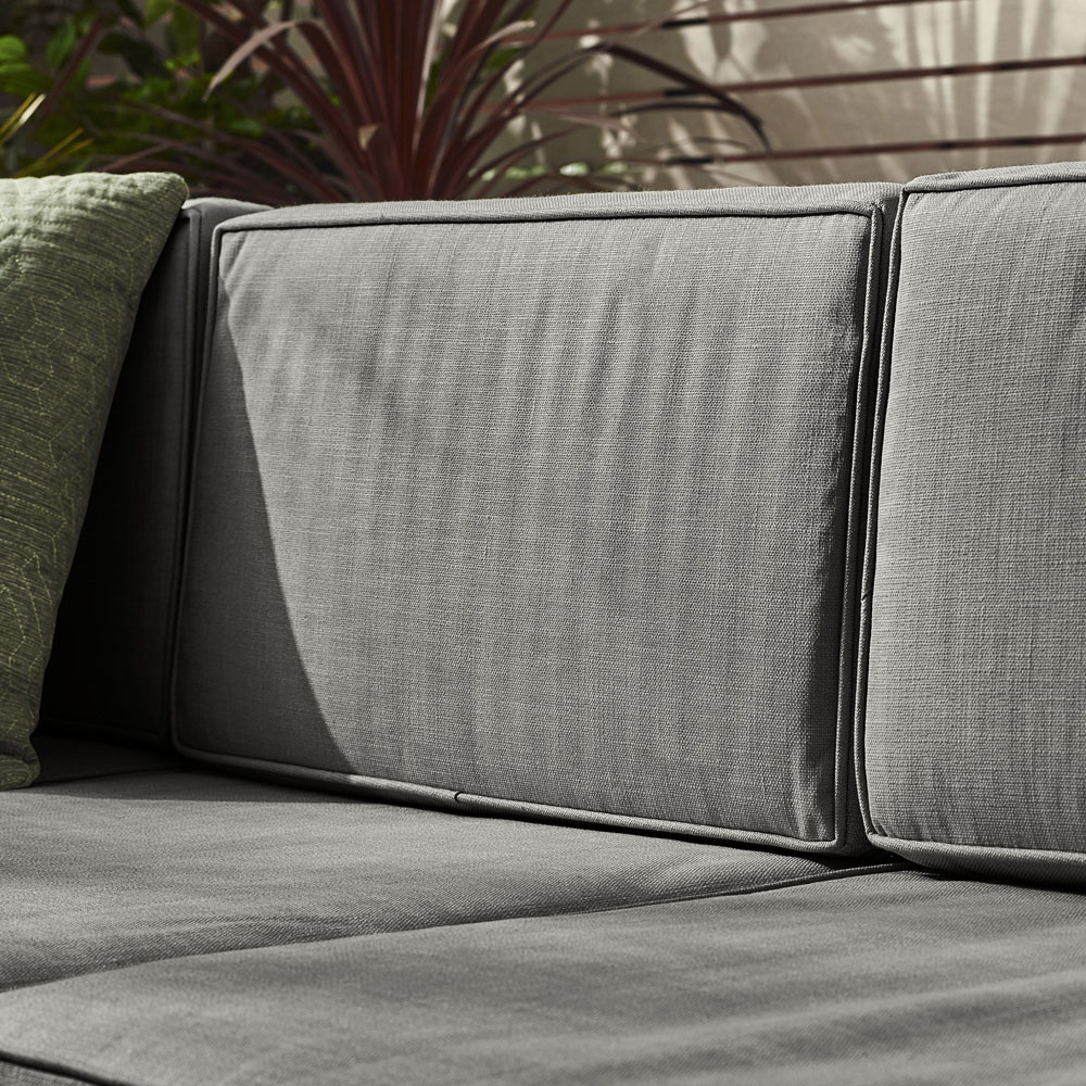 Furniturebox Windermere 4 Seater Grey Rattan Sofa Lounge Set Image 2