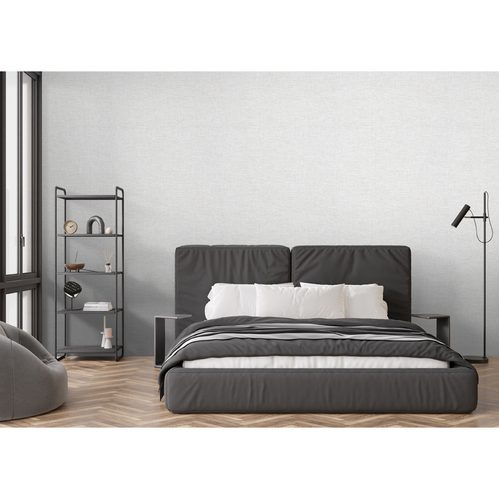 Arthouse Urban Weave Light Grey Wallpaper Image 7