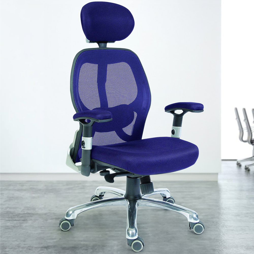 Teknik Office Cobham Blue Mesh Office Chair Image 1