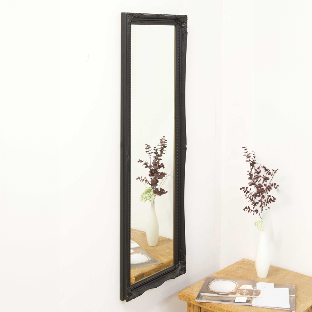 Fraser Black Beaded Dress Mirror 122 x 41cm Image 5