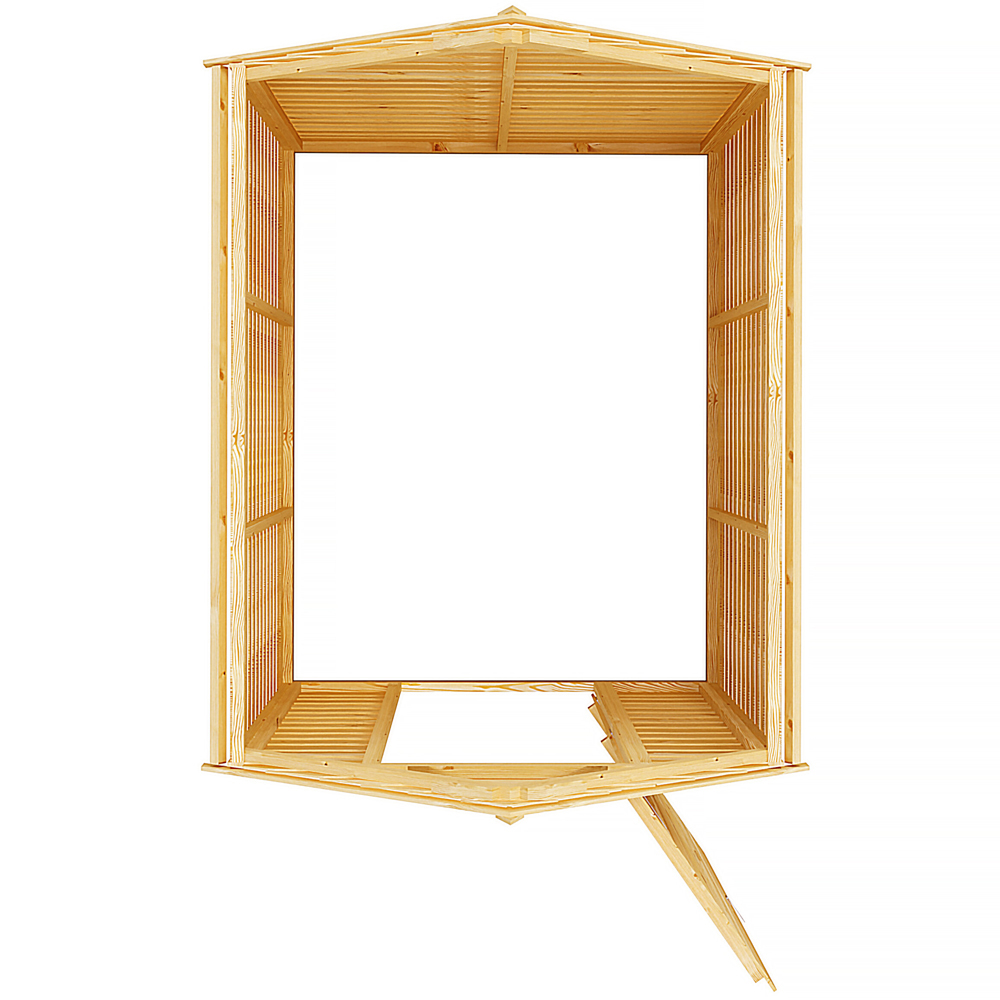 Shire Super Value 7 x 5ft Overlap Apex Garden Shed Image 4