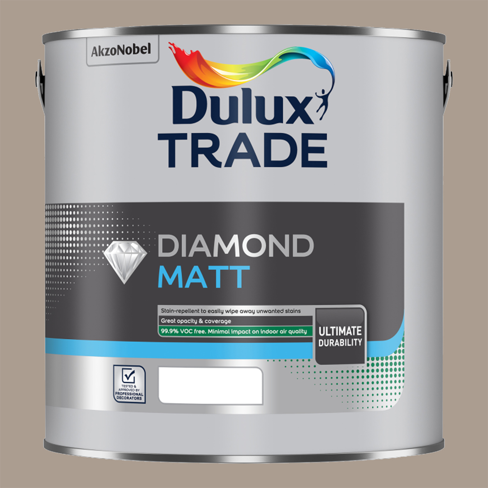 Dulux Trade Iced Frappe Walls and Ceilings Diamond Matt Paint 5L Image 2