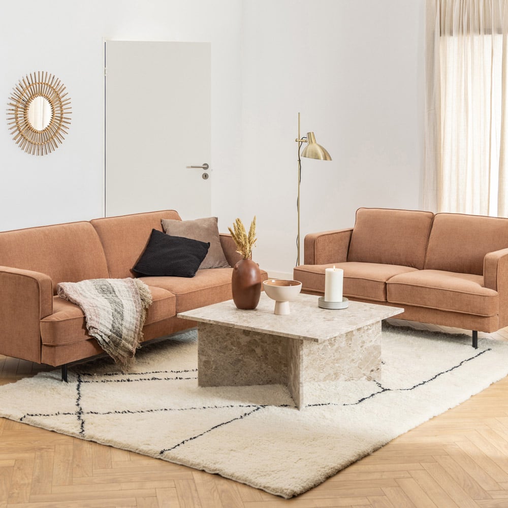 Florence Vega Brown Marble Coffee Table Image 8