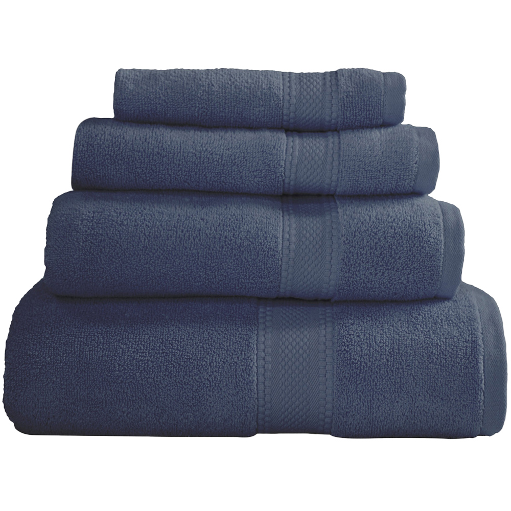 Divante Deluxe Cotton Dark Blue Bath Towel Image
