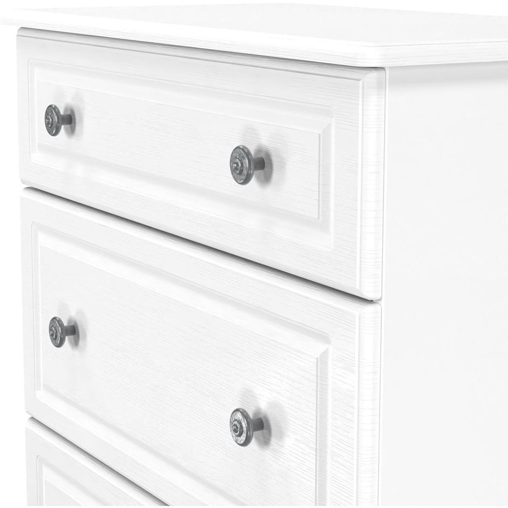 Crowndale Pembroke 3 Drawer Matt White Deep Chest of Drawers Ready Assembled Image 5