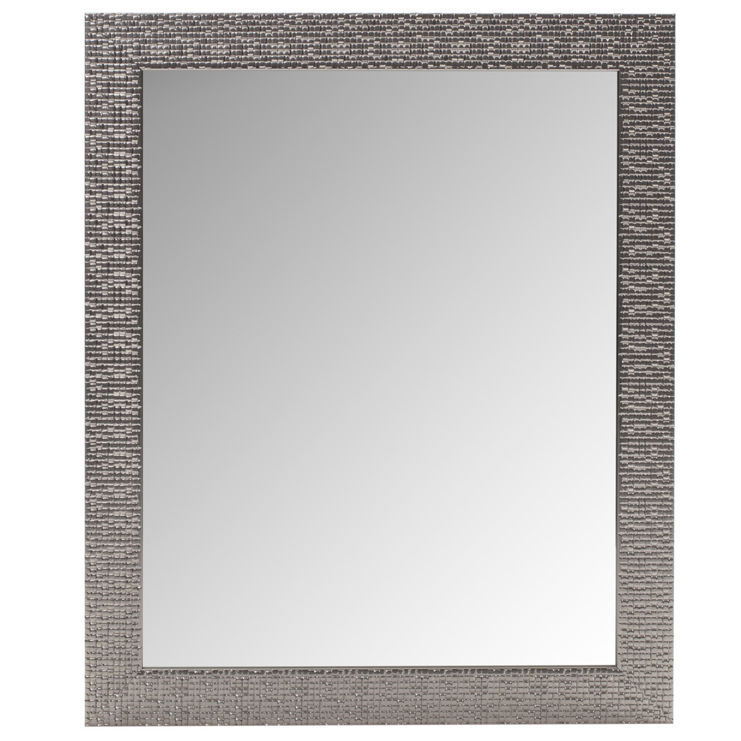 Silver Mosaic Effect Wall Mirror Image