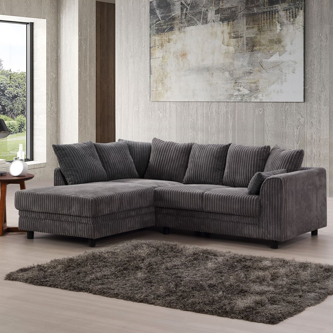 Wembury Chaise Sofa - Grey / Right-hand Image