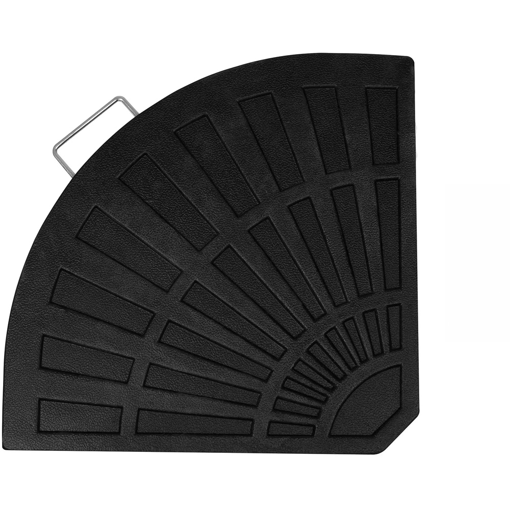 MonsterShop Set of 2 Black Fan-Shaped Cantilever Parasol Base Image 4