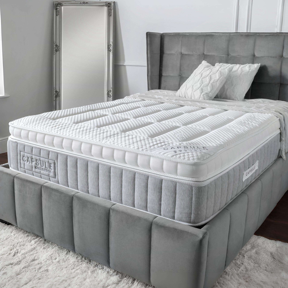 Julian Bowen Capsule Super King Size White 2000 Pocket Sprung Box Top Mattress Image 2