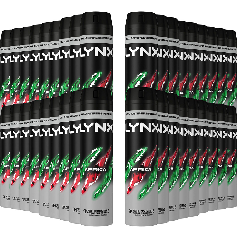 Lynx Africa The G.O.A.T. of Fragrance 72H Anti-Perspirant Deodorant Spray 250ml 36 Pack Image 1