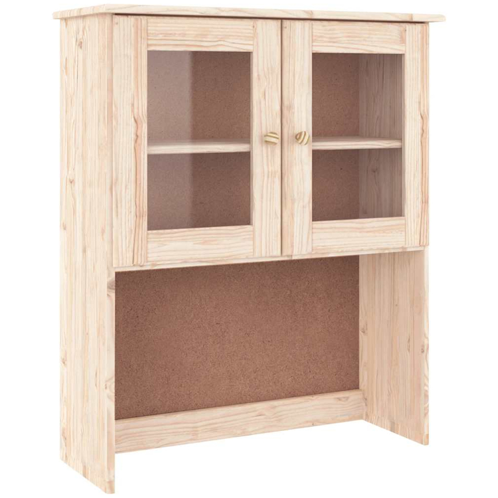 vidaXL 4 Door 2 Drawer Single Shelf Solid Pine Wood Highboard Image 5