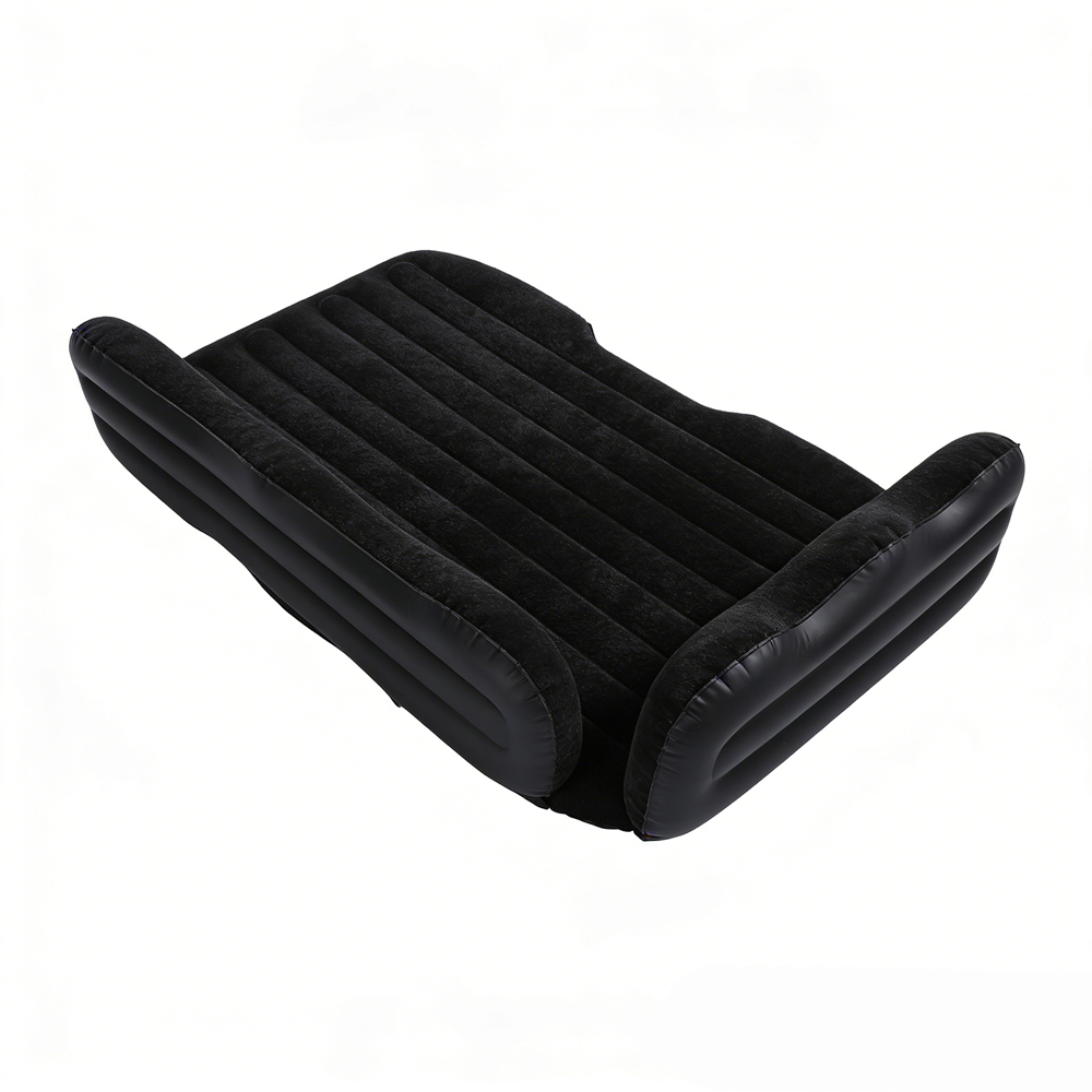 Living and Home Black Extra Thick Car Back Seat Air Mattress Kit Image 3