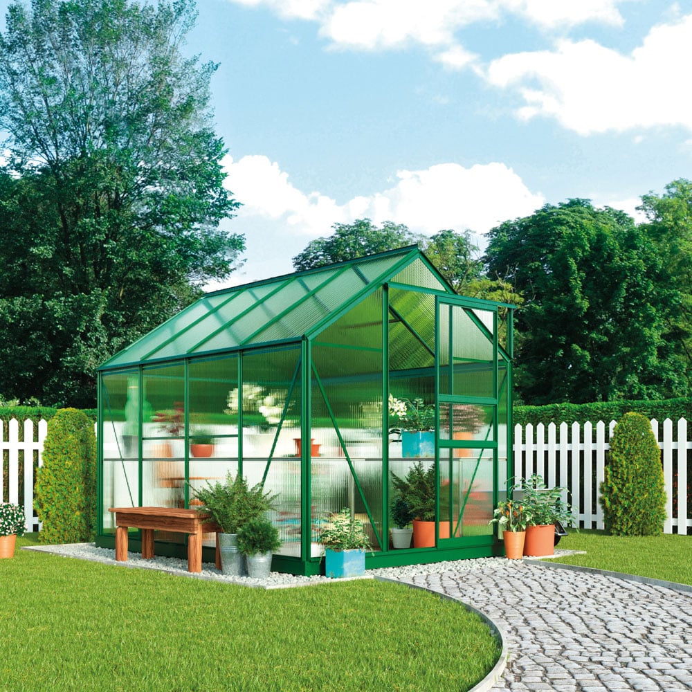 Garden Gear Grey 6.2 x 8.3ft Greenhouse Image 2