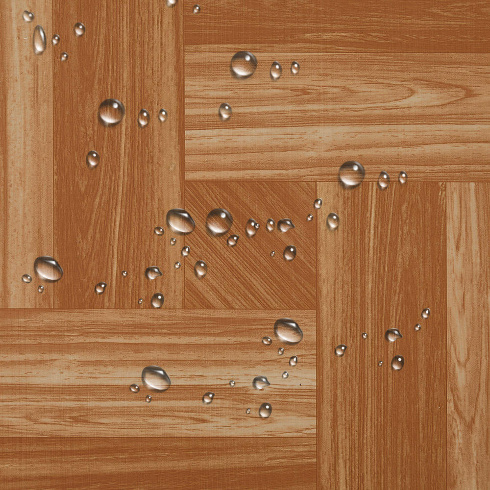 Living and Home Parquet Brown Square Self-Adhesive PVC Flooring Tile 10 Pack Image 6