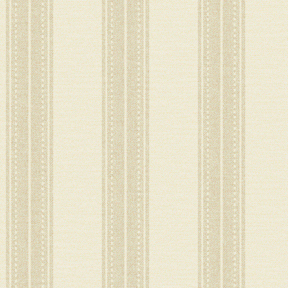 Holden Linen Stripe Cream Wallpaper Image 1