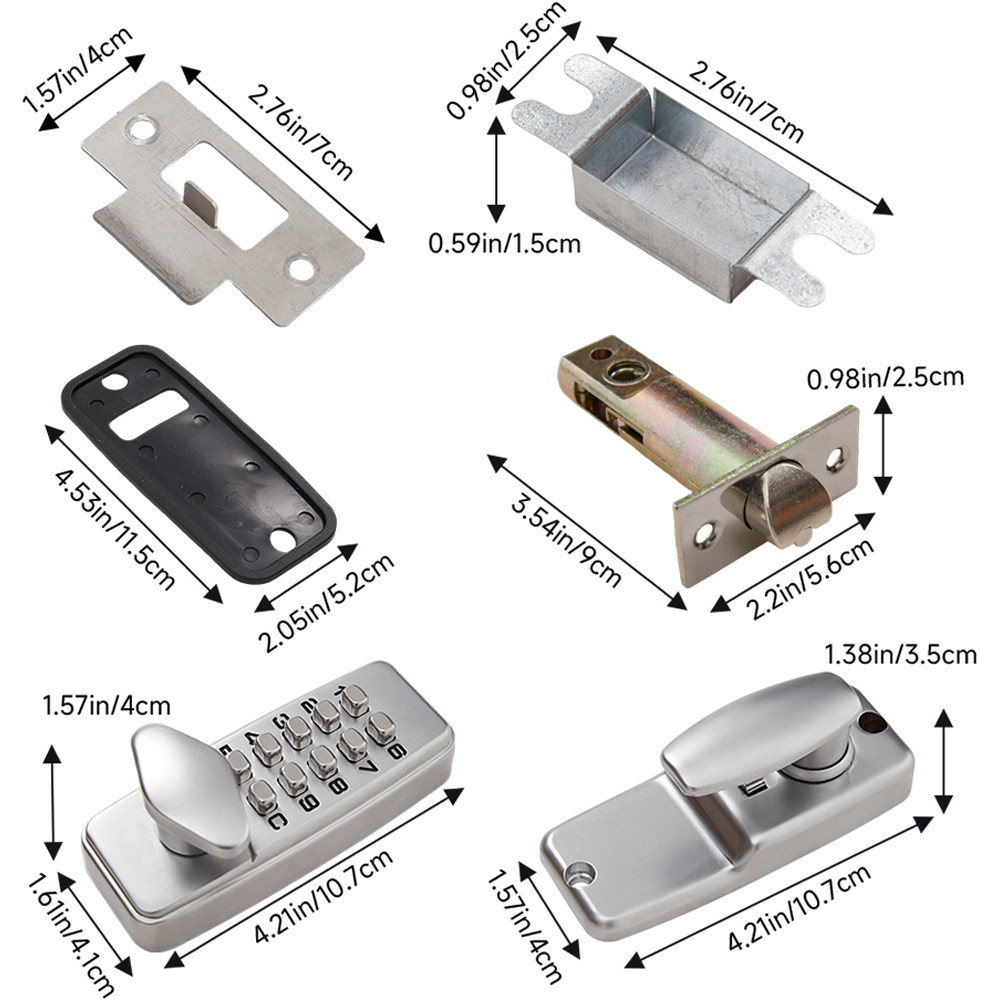 Living and Home Mechanical Keyless Password Door Lock Image 9