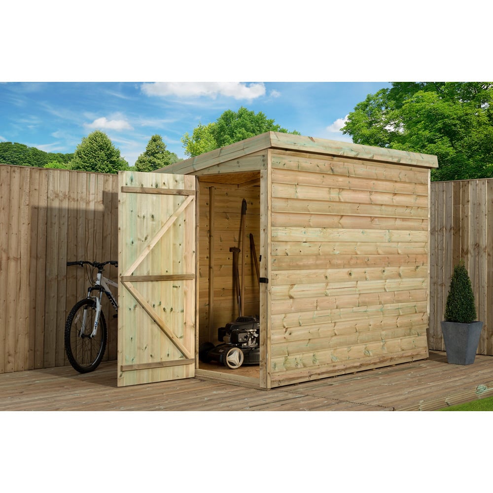 Empire Sheds 2000 8 x 4ft Tongue and Groove Pent Garden Shed Image 2