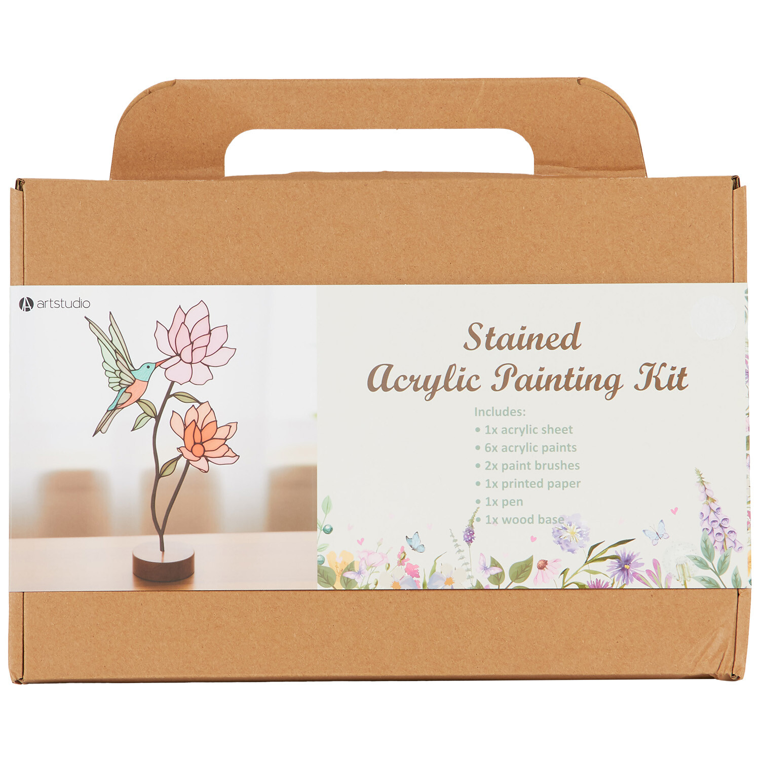 Stained Glass Acrylic Painting Kit - Multicolour Image 1