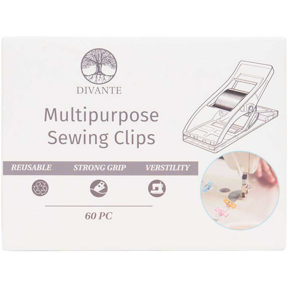 60 Piece Multipurpose Sewing Clips Image 2