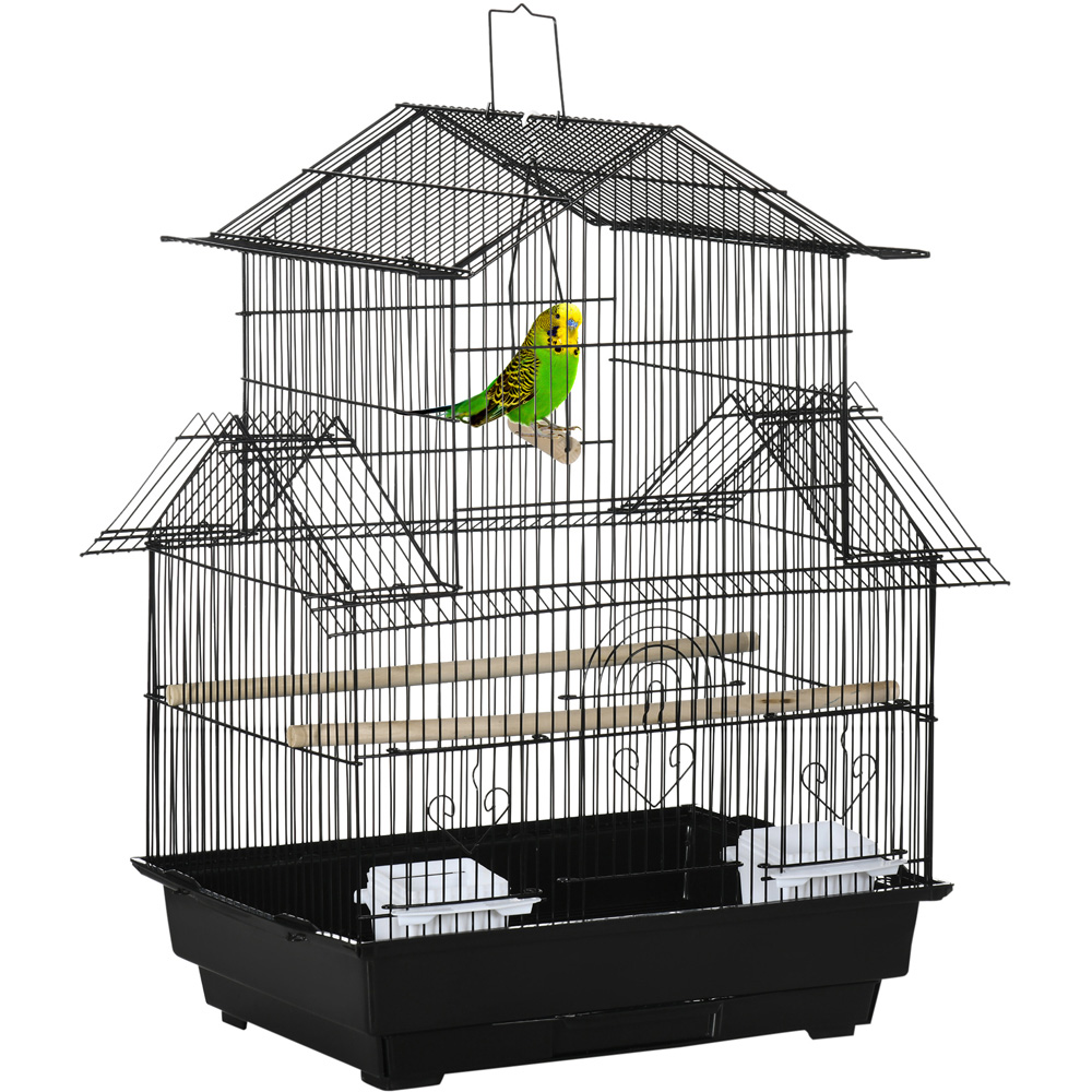 PawHut Small Black Bird Cage Image 1