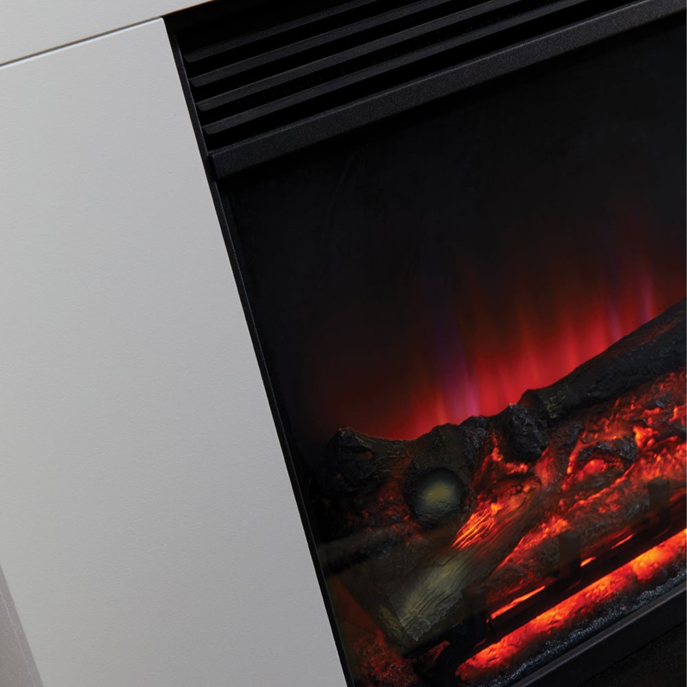Suncrest Lindale White and Black Textured Electric Suite Image 5