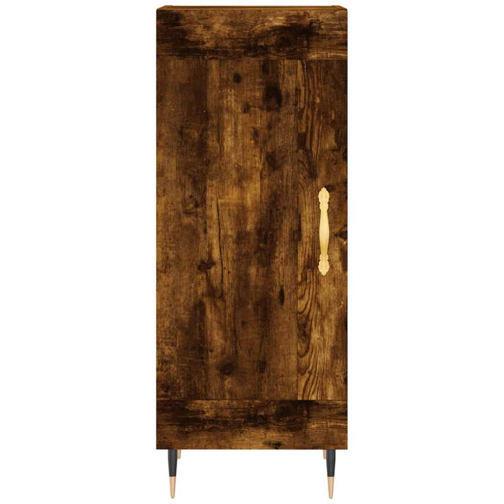vidaXL 2 Door 3 Shelf Black and Brown Sideboard Image 5