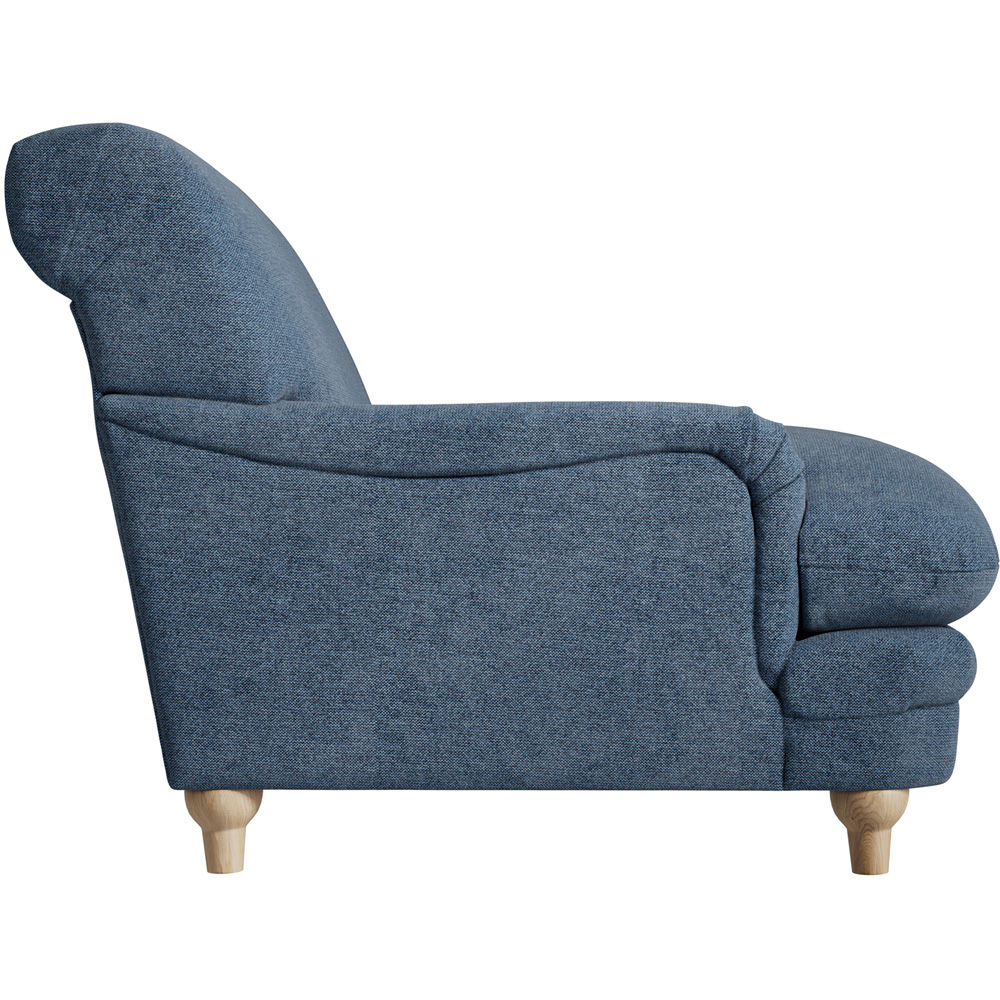 Plumpton Denim Blue Weave Chair Image 4