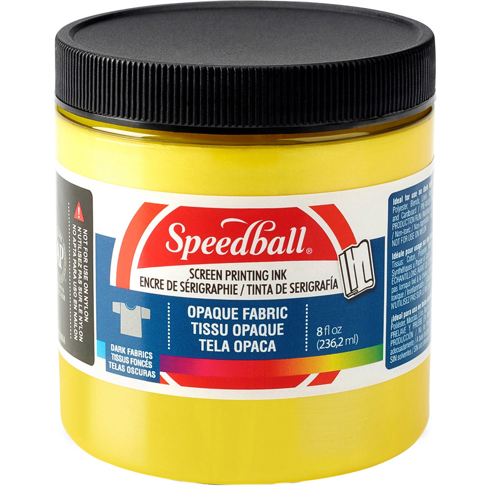 Speedball Citrine Opaque Fabric Screen Printing Ink 237ml Image