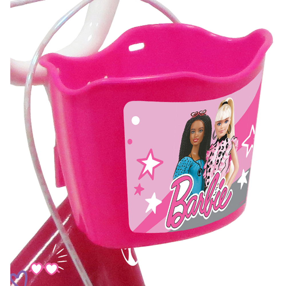 Denver Mattel Barbie 14 inch Kids Bicycle with Stabilisers Image 2