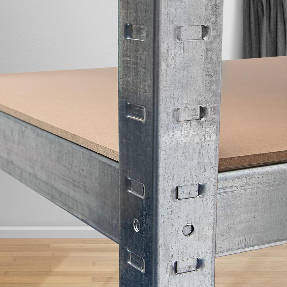 Alivio 5 Shelf Silver Heavy Duty Steel Racking Shelf Unit Image 6