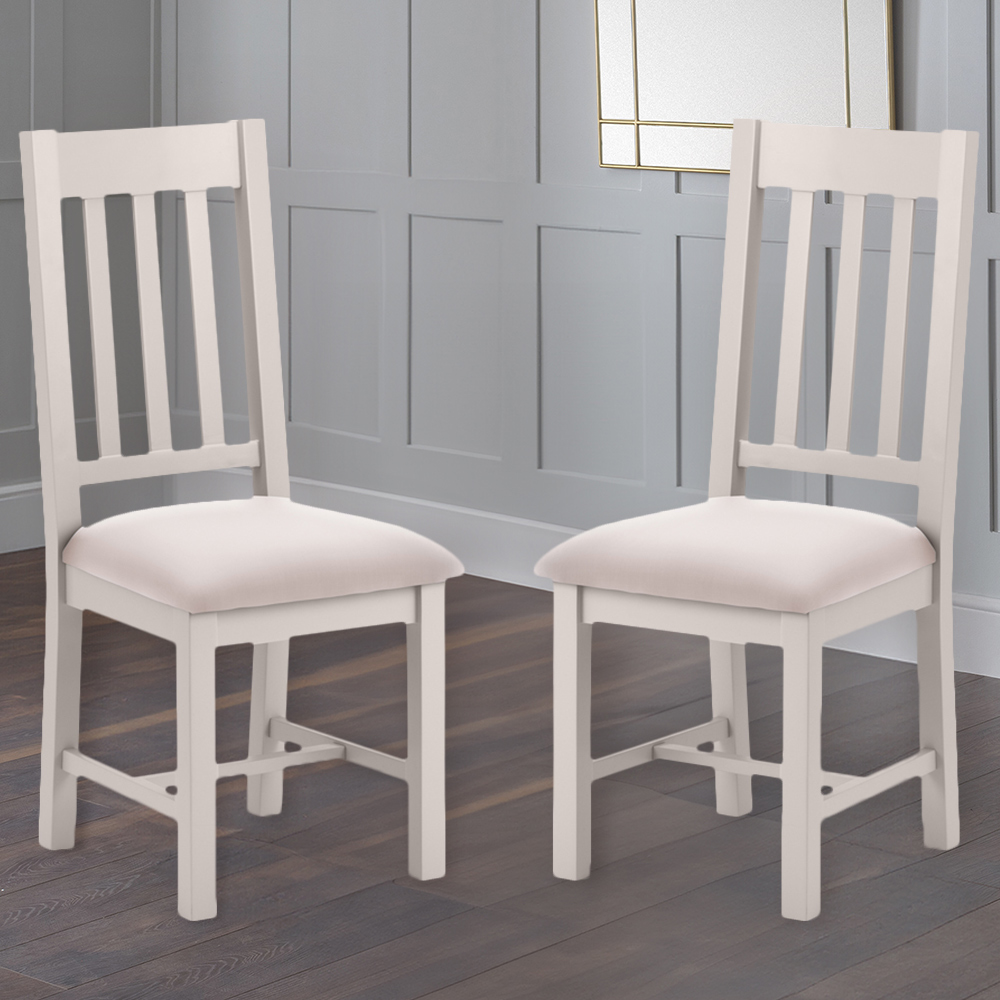 Julian Bowen Richmond Set of 2 Grey Dining Chair Image 1